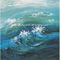 ภาพวาดศิลปะนามธรรมแฮนด์เมดร่วมสมัย Sea Wave, ผ้าใบยืด Wall Art