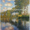 ภาพวาดแม่น้ำ Claude Monet กรอบ, จิตรกรรมภูมิทัศน์ธรรมชาติCanvas