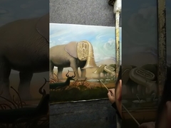 จิตรกรรมนามธรรมสีสันสดใสบนผ้าใบ Wall Art