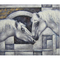 โมเดิร์นแนวนอนผ้าใบภาพวาดม้า 100% ภาพวาดสัตว์ที่ทำด้วยมือตกแต่งบ้านศิลปะบนผืนผ้าใบสำหรับทางเข้าห้อง