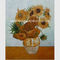 อิมเพรสชั่นนิสม์ แวนโก๊ะ ดอกทานตะวัน การทำสำเนา ภาพวาดมือ ผลงานชิ้นเอกบนผ้าลินิน
